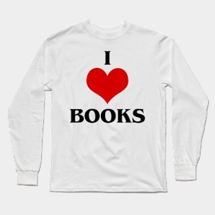 I Heart Books Long Sleeve T-Shirt